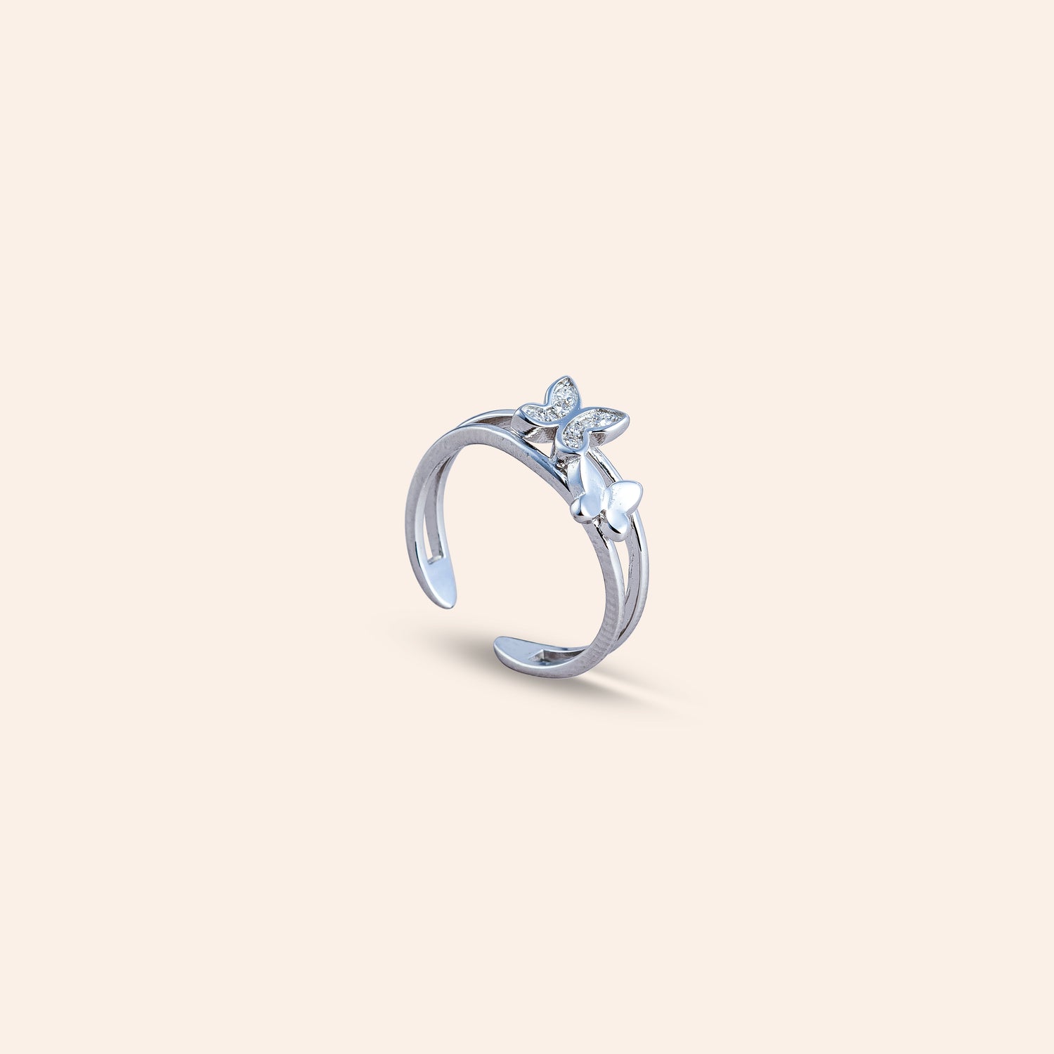 ORIA TWIN FLUTTER RING