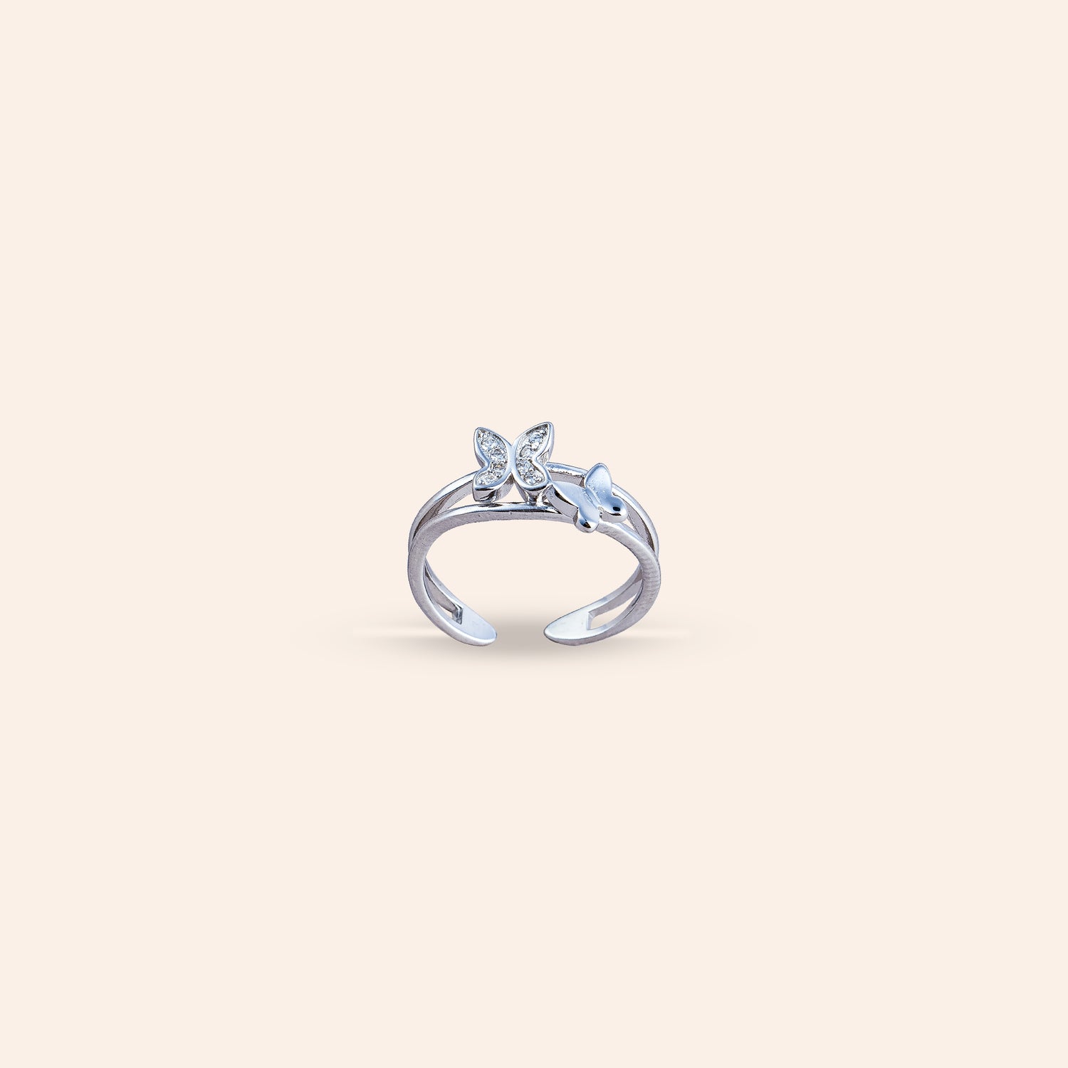 ORIA TWIN FLUTTER RING