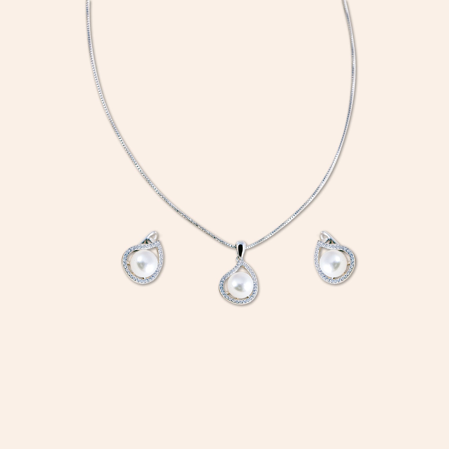 VELOURA DRIP PEARL SET